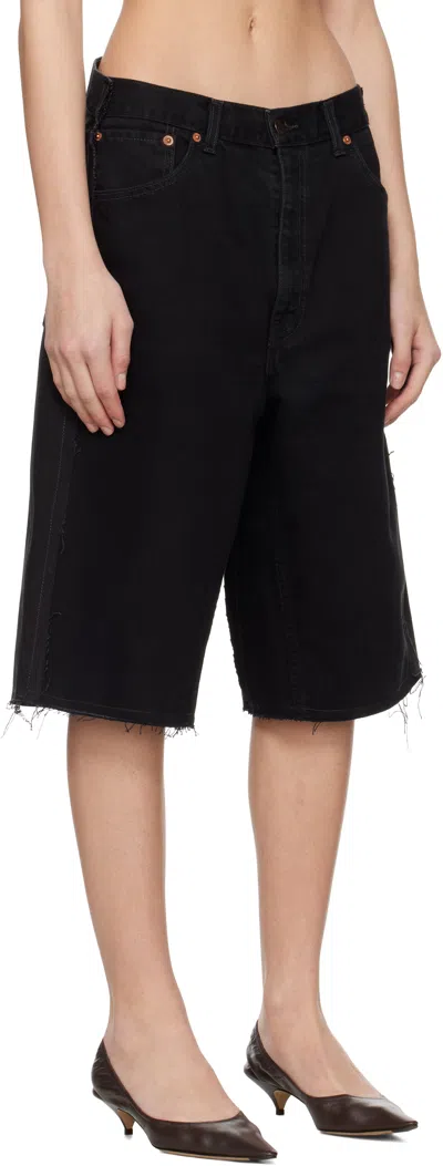 Prototypes Black New Denim Shorts In Black