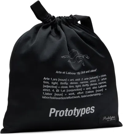 Prototypes Black Drawstring Pouch