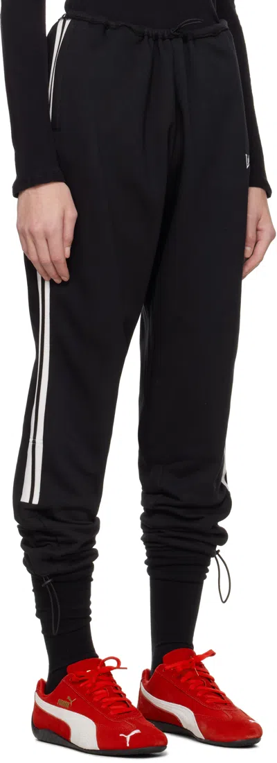 Prototypes Black Toggle Tracksuit Longe Pants In Black