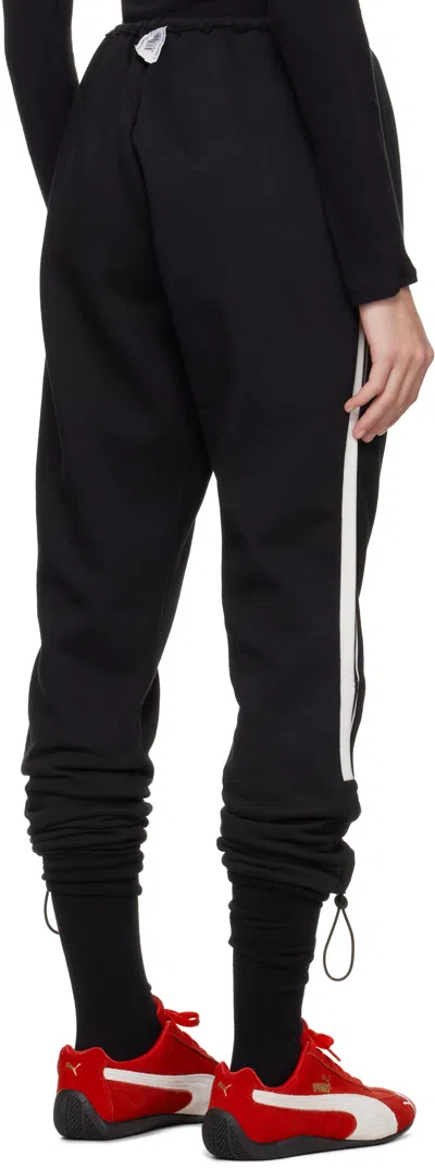 Prototypes Black Toggle Tracksuit Longe Pants In Black