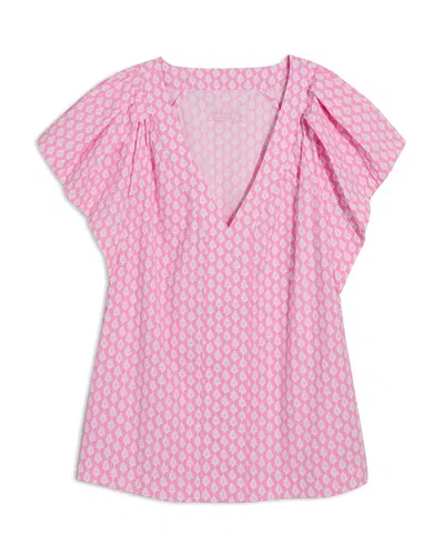 Vineyard Vines Harbor Flutter Sleeve Top