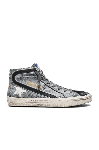 Shop Golden Goose Slide Sneakers In Savage Black Suede