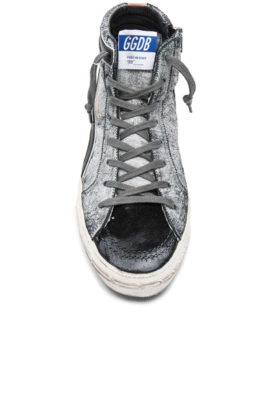 Shop Golden Goose Slide Sneakers In Savage Black Suede