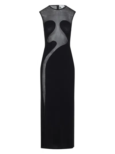 Alaïa Alaia Women Knit Molded Midi Dress