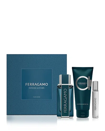 Ferragamo Itense Leather Eau De Parfum Gift Set (limited Edition) $166 Value