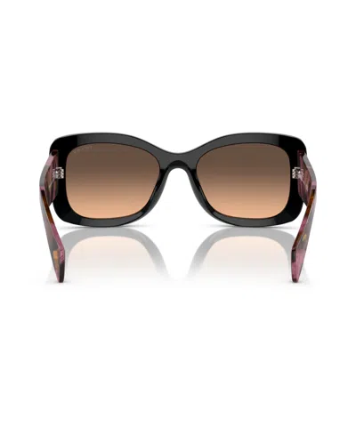 Prada Womens Purple Pr A08s Oval-frame Acetate Sunglasses