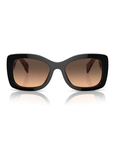 Prada Womens Purple Pr A08s Oval-frame Acetate Sunglasses