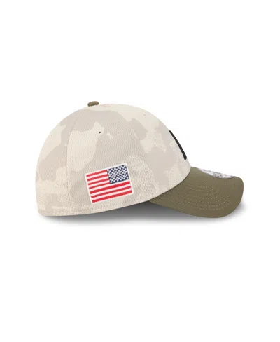 New Era Men's Light Beige/olive Minnesota Twins 2025 Armed Forces Day 39thirty Flex Hat