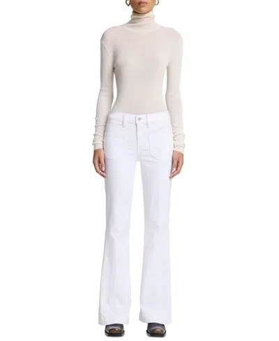 7 For All Mankind Women's Dojo Tailorless Patch-pocket Bootcut Jeans In Multi