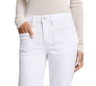 7 For All Mankind Women's Dojo Tailorless Patch-pocket Bootcut Jeans In Multi