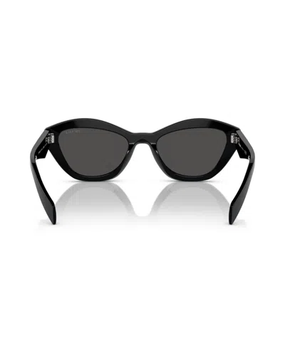 Prada Dark Grey Butterfly Ladies Sunglasses Pr A02sf 16k08z 55 In Black