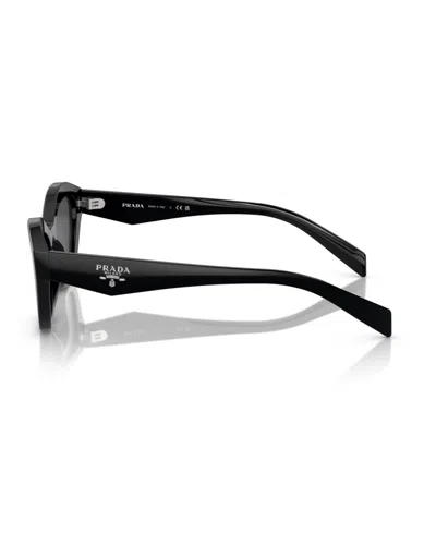 Prada Dark Grey Butterfly Ladies Sunglasses Pr A02sf 16k08z 55 In Black