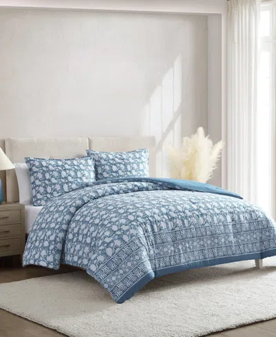 Nautica Bayport Floral Cotton Reversible 3-pc. Comforter Set, King