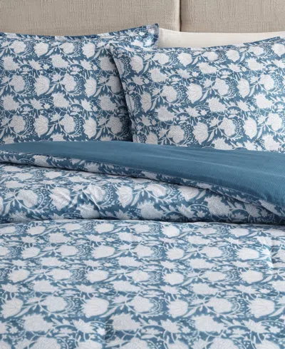 Nautica Bayport Floral Cotton Reversible 3-pc. Comforter Set, King