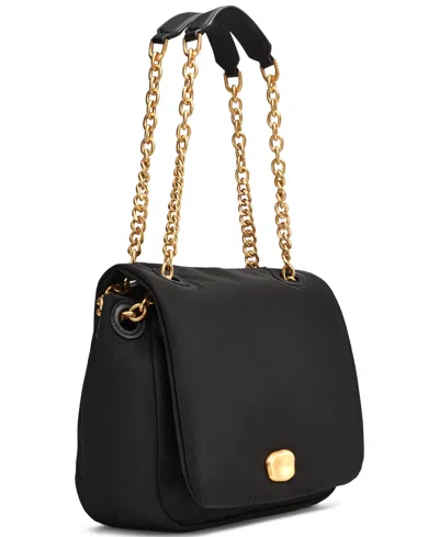 Donna Karan Crepe Small Nylon Shoulder With Chain Strap