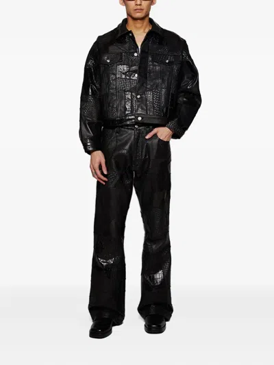 拼贴设计露踝裤