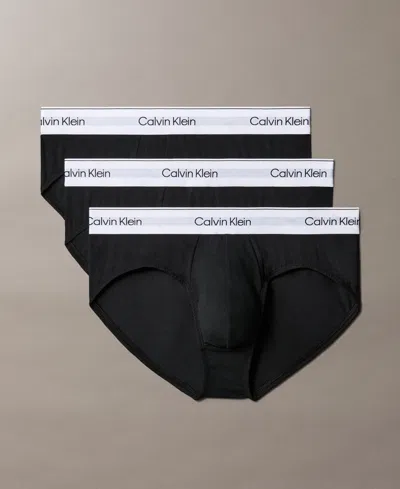 Calvin Klein 3 Pack Briefs In Black