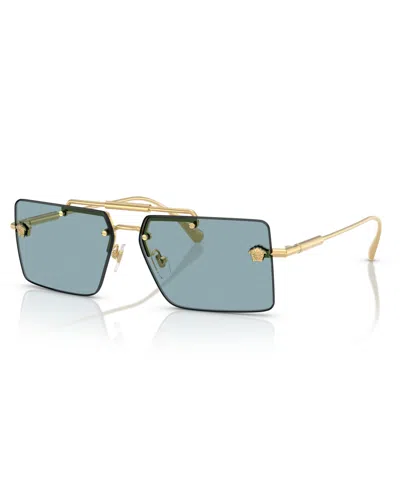 Versace 60mm Rectangular Sunglasses