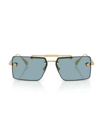 Versace 60mm Rectangular Sunglasses