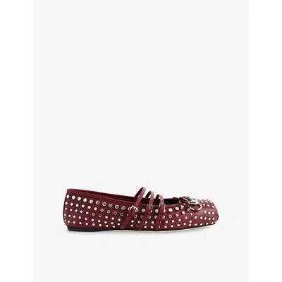 Gucci Women's  Horsebit Ballet Flat In Red