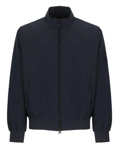 Save The Duck Blue Tech Fabric Waterproof Finlay Jacket In Blue