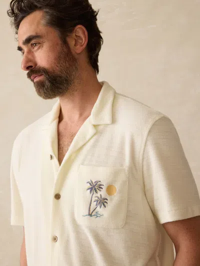 Faherty Short-sleeve Cabana Towel Terry Shirt