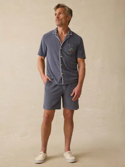 Faherty Short-sleeve Cabana Towel Terry Shirt