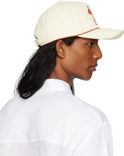 Dsquared2 Beige Baseball Cap With Logo Lettering On The Front And Buckle Closure On The Rear