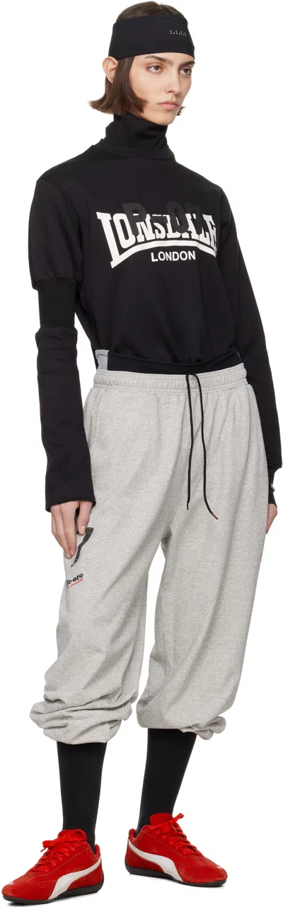 Prototypes Gray '07' Cropped Lounge Pants