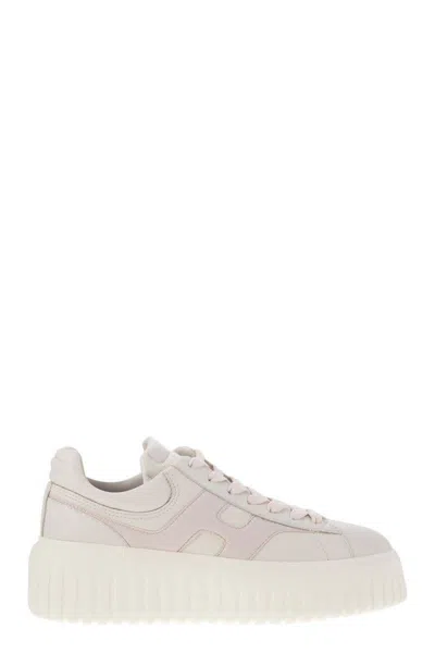 Hogan Two-tone Nappa Leather H-stripes Sneakers