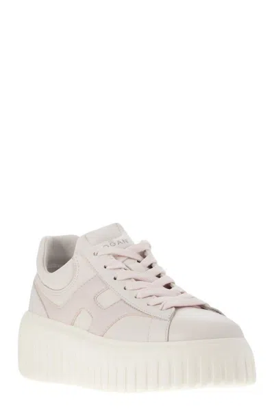 Hogan Two-tone Nappa Leather H-stripes Sneakers