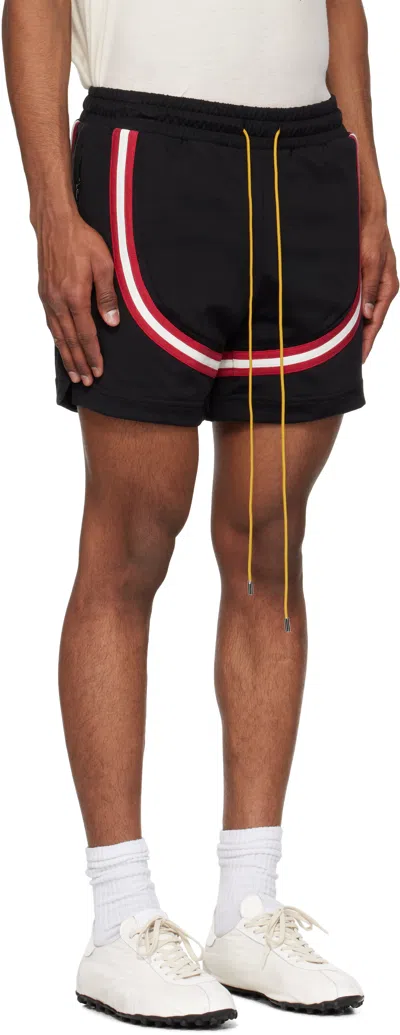 Rhude Black Crest Veille Track Shorts In Multi