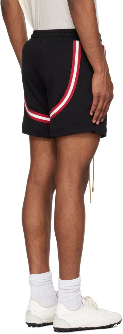 Rhude Black Crest Veille Track Shorts In Multi