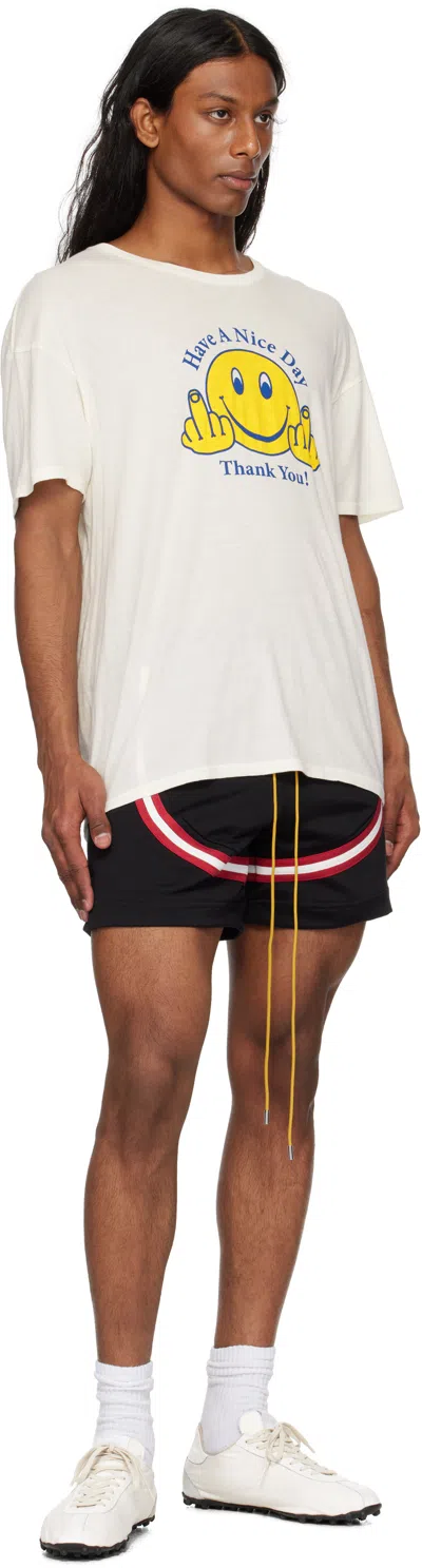 Rhude Black Crest Veille Track Shorts In Multi