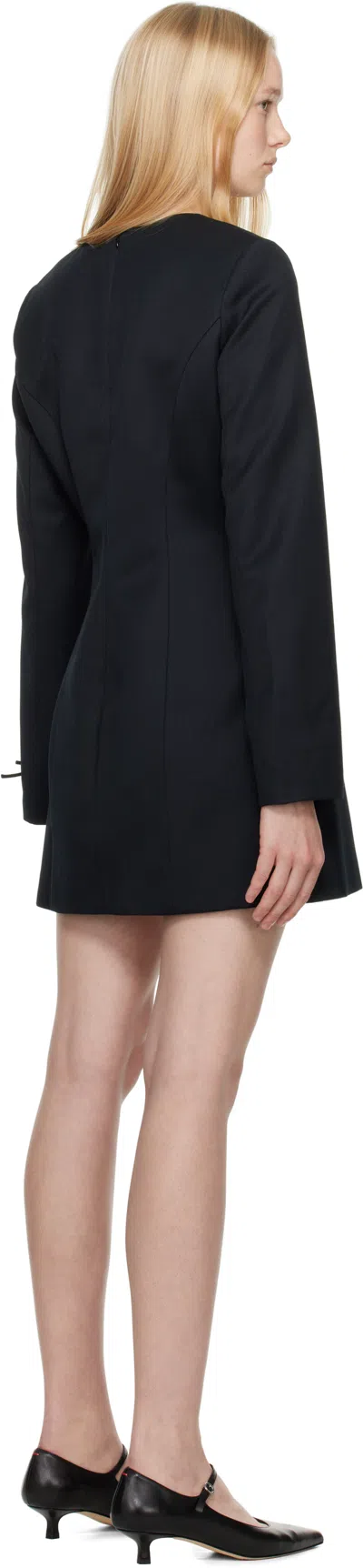 Sandy Liang Black Swan Minidress