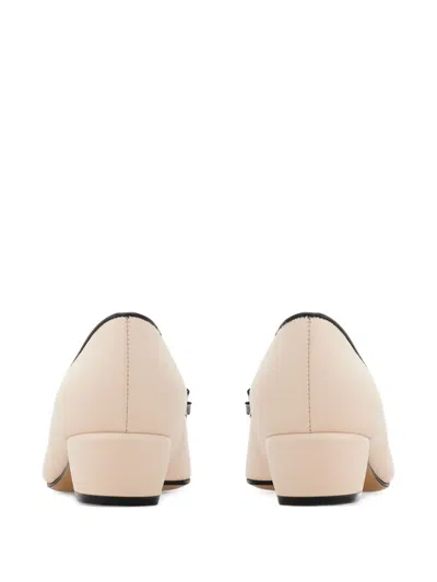 Ferragamo Vara Q 35 Quilted Leather Pumps In Neutrals