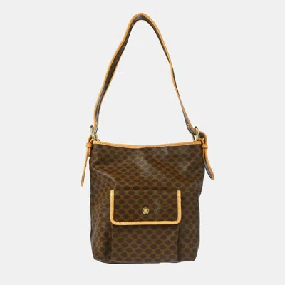 Pre-owned Celine Brown Macadam Shoulder Bag