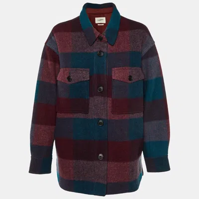 Pre-owned Isabel Marant Étoile Multicolor Patterned Wool Blend Oversized Jacket S