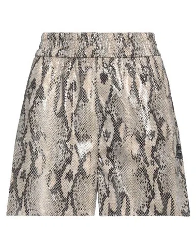 Msgm Woman Shorts & Bermuda Shorts Sand Size 4 Polyester