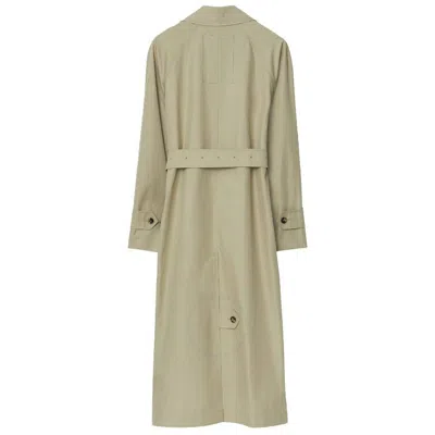 Burberry Bradford Car Coat Gabardine Long Coat In Neutral