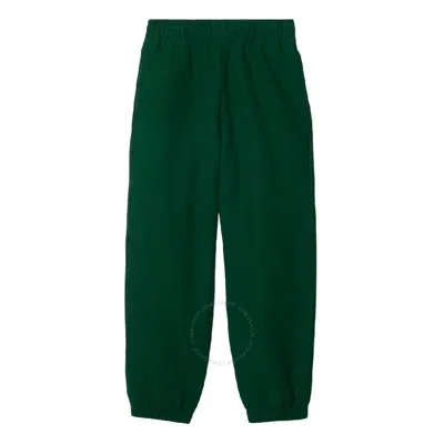 Burberry Equestrian Knight Patch Track Pants In Green