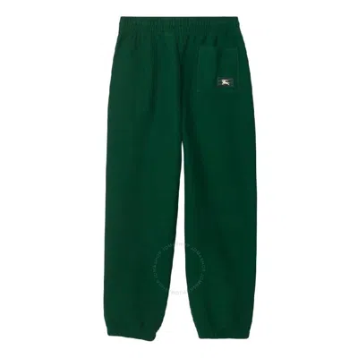 Burberry Equestrian Knight Patch Track Pants In Green