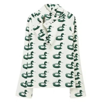 Burberry Duck Print Viscose Blouse