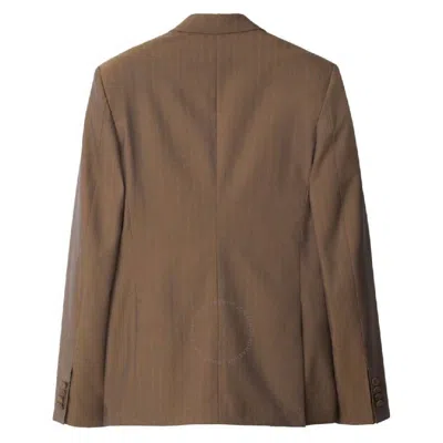 Burberry Herringbone Double-breasted Wool Blazer