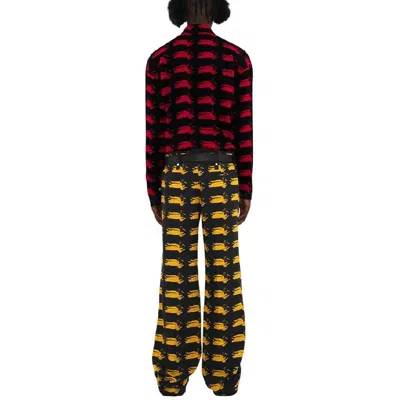 Burberry Wool Trousers Printed Pattern