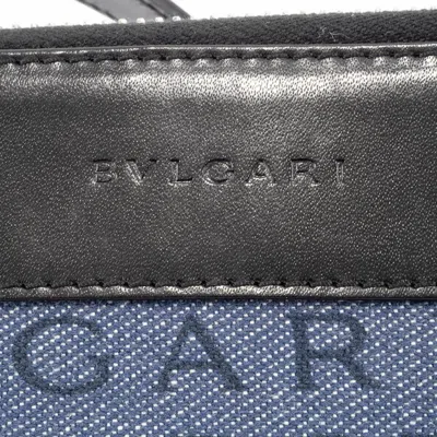Pre-owned Bvlgari Black Blue Denim Shoulder Bag ()