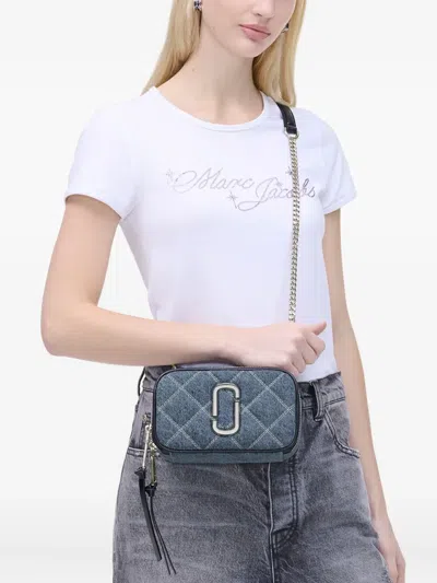 Marc Jacobs Small Crossbody Bag The Snapshot In Quilted Denim