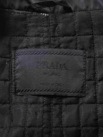 Pre-owned Prada 1990 Button-up Blazer In Black