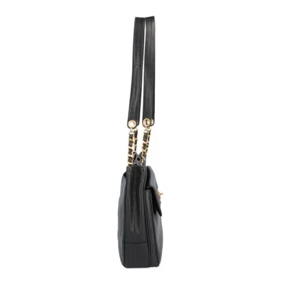 Pre-owned Chanel Black Grained Calfskin Tote Bag ()