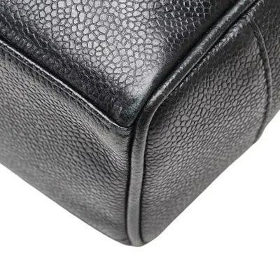 Pre-owned Chanel Black Grained Calfskin Tote Bag ()